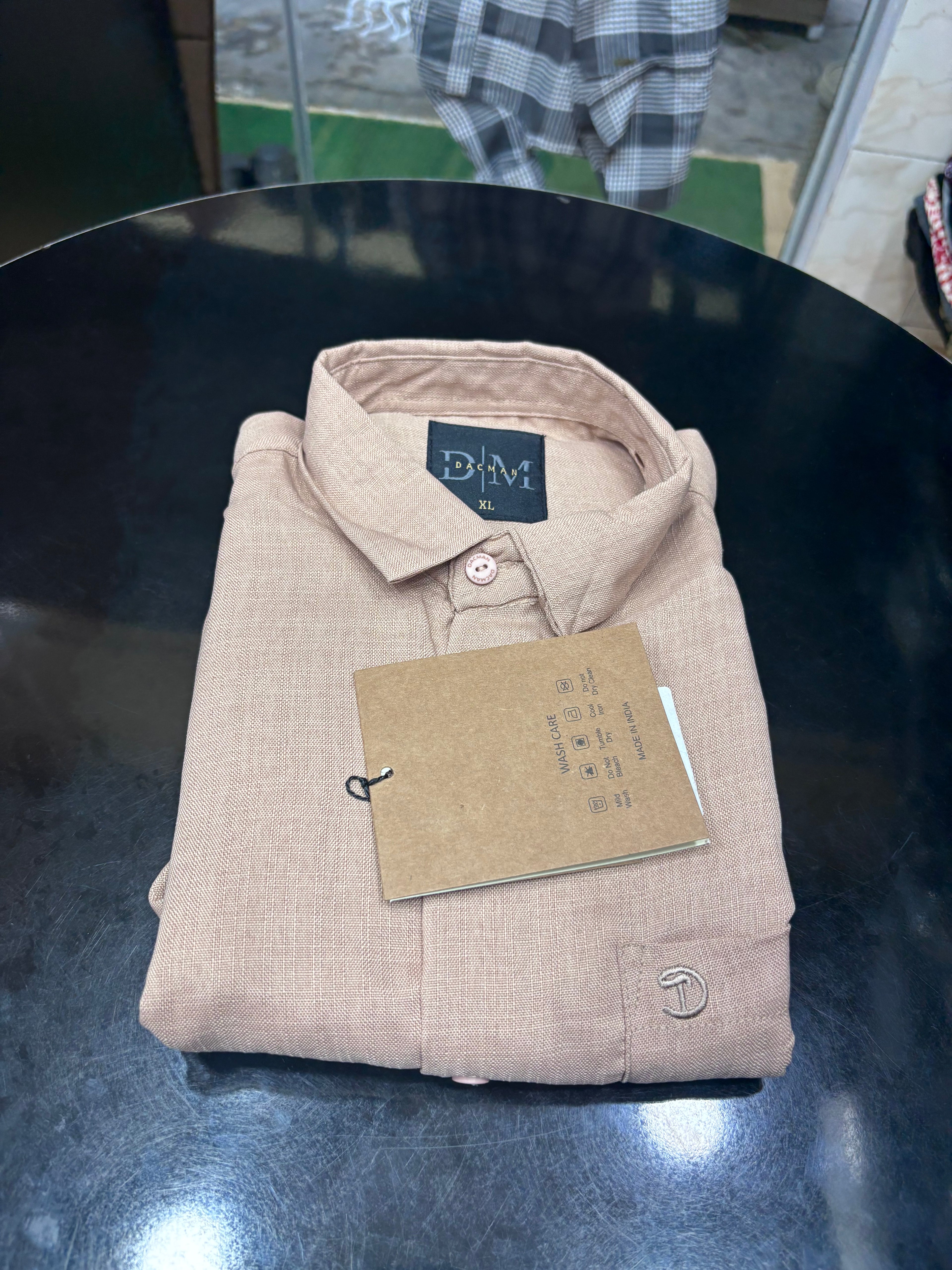 Light Brown Linen Shirt
