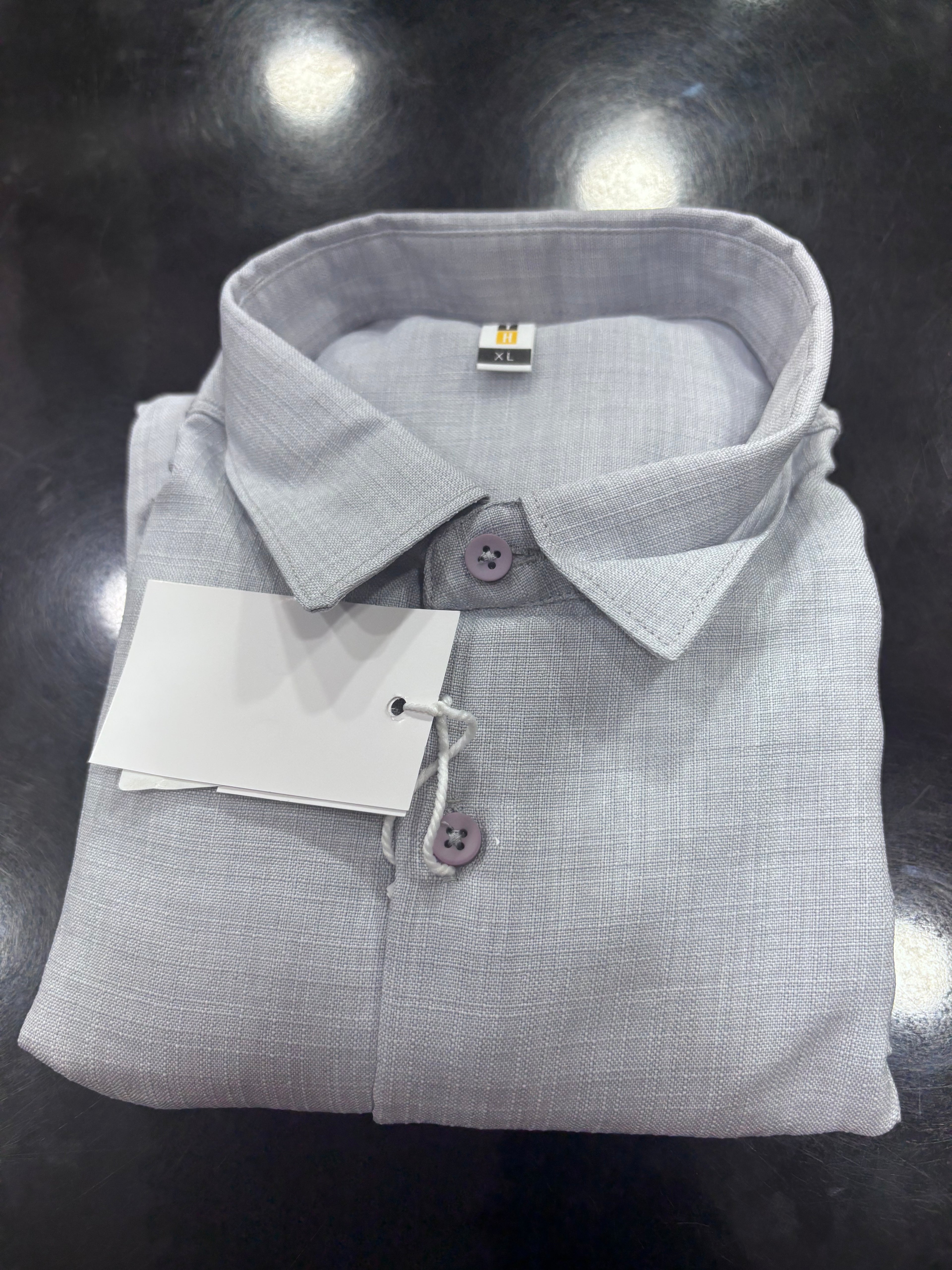 Blueish Grey Linen Shirt