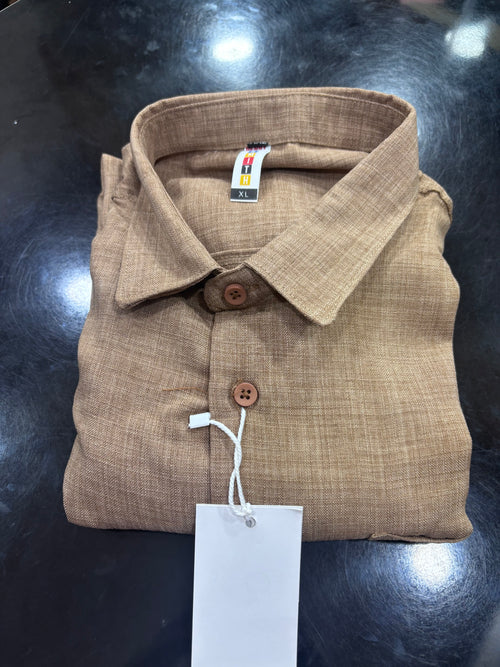 Brown Linen Shirt