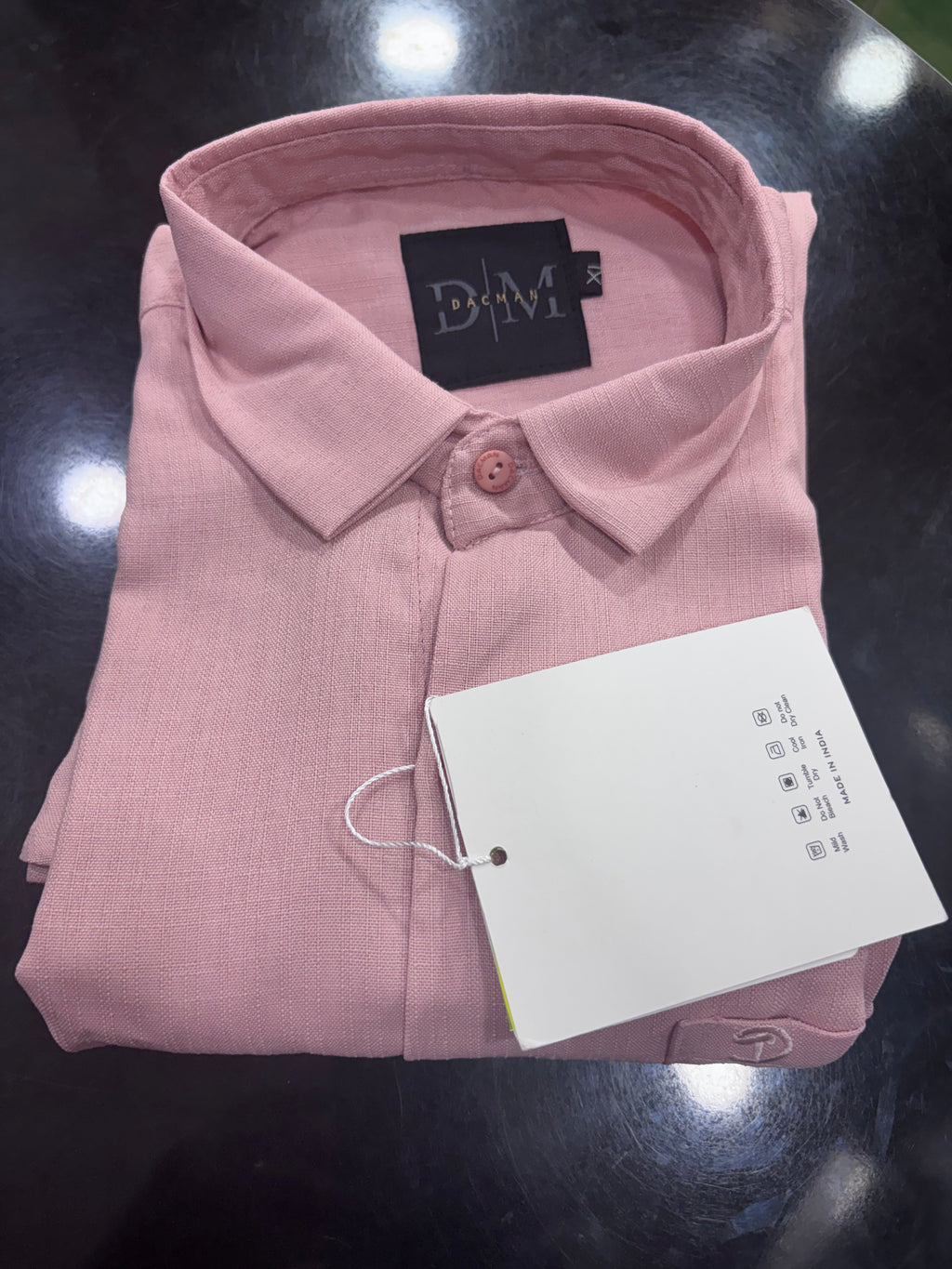 Peach Linen Shirt
