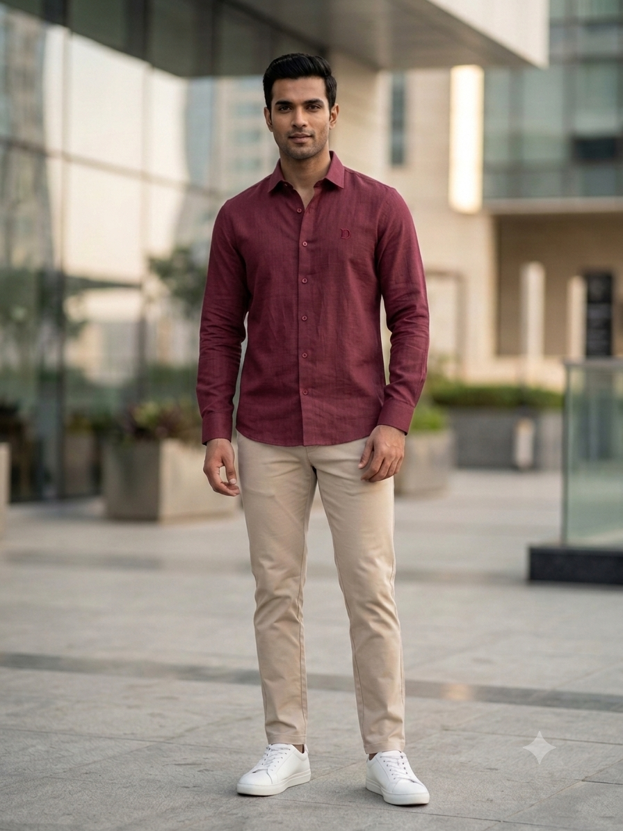 Meroon Linen Shirt